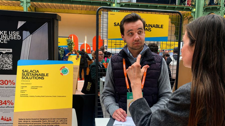Salacias Stand auf ChangeNOW